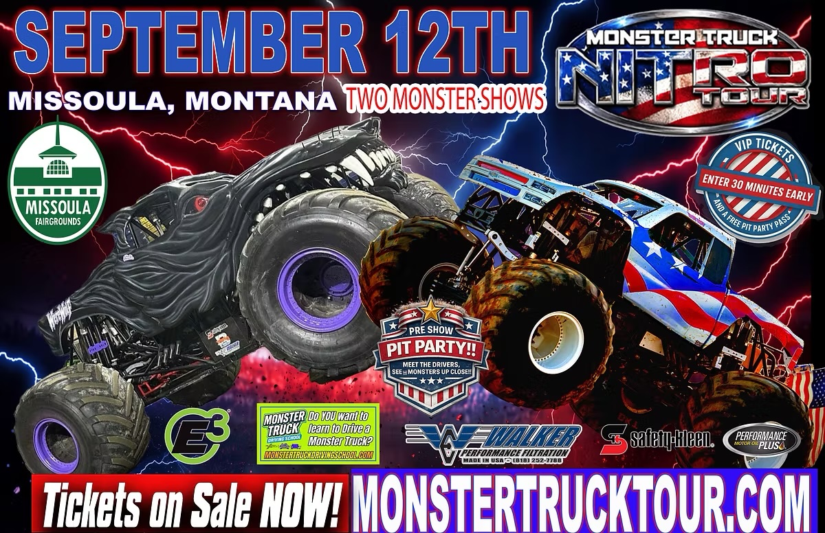 Monster Truck Nitro Tour - Missoula, MT - 9/12/26 - 7:00pm