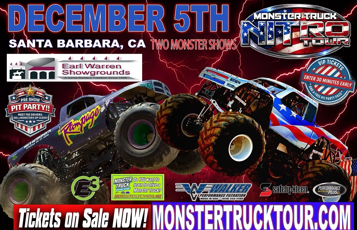 Monster Truck Nitro Tour - Santa Barbara, CA - 12/5/26 - 7:00PM