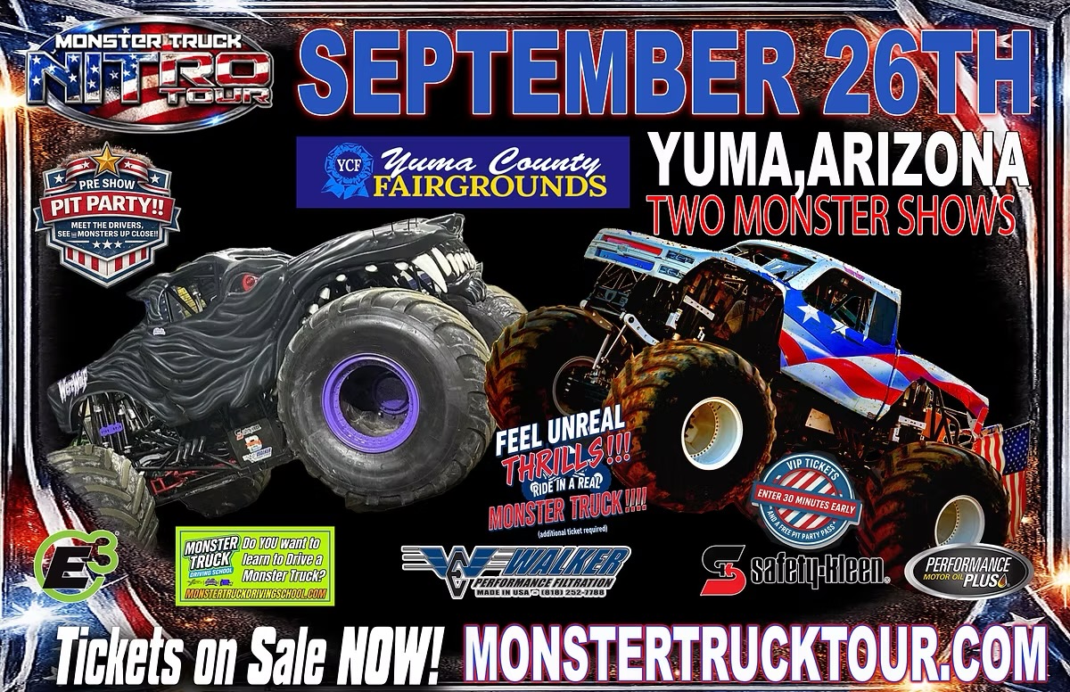 Monster Truck Nitro Tour - Yuma, AZ - 9/26/26 - 12:00PM