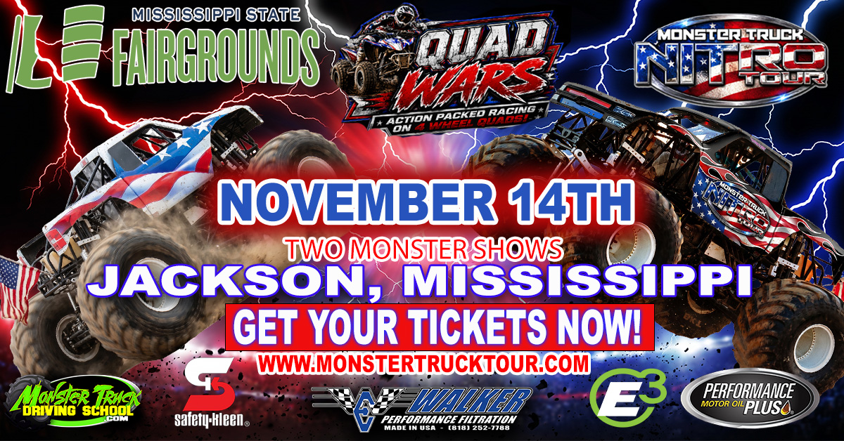 Monster Truck Nitro Tour - Jackson, MS - 11/14/26 - 7:00PM