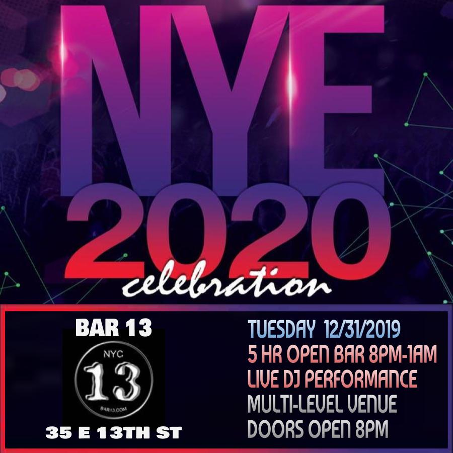 Bar 13 NYE 2020