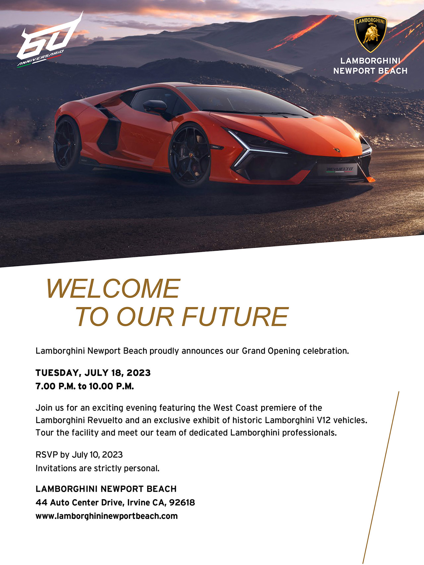 GRAND OPENING - Lamborghini Newport Beach 