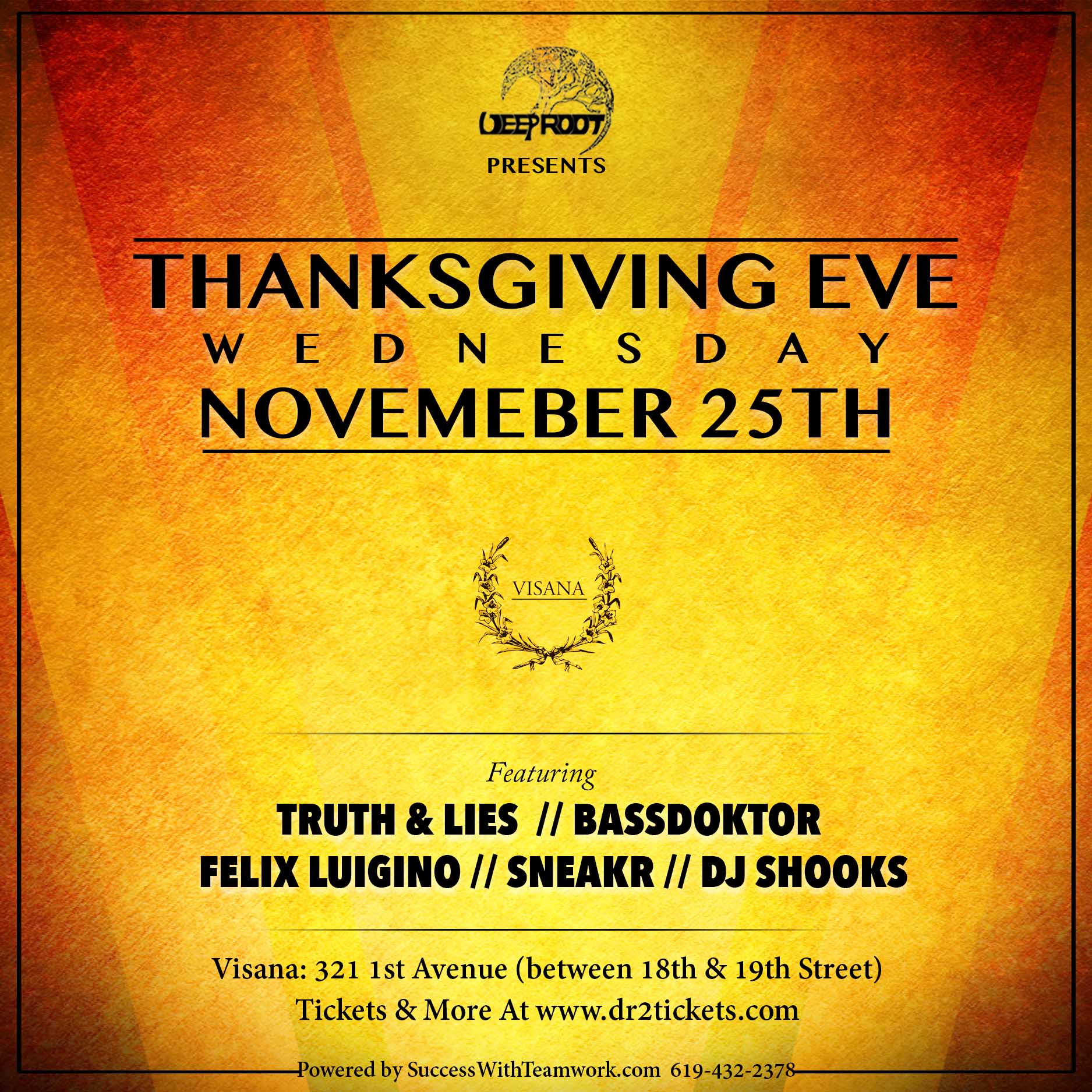 Thanksgiving Eve At VISANA NYC