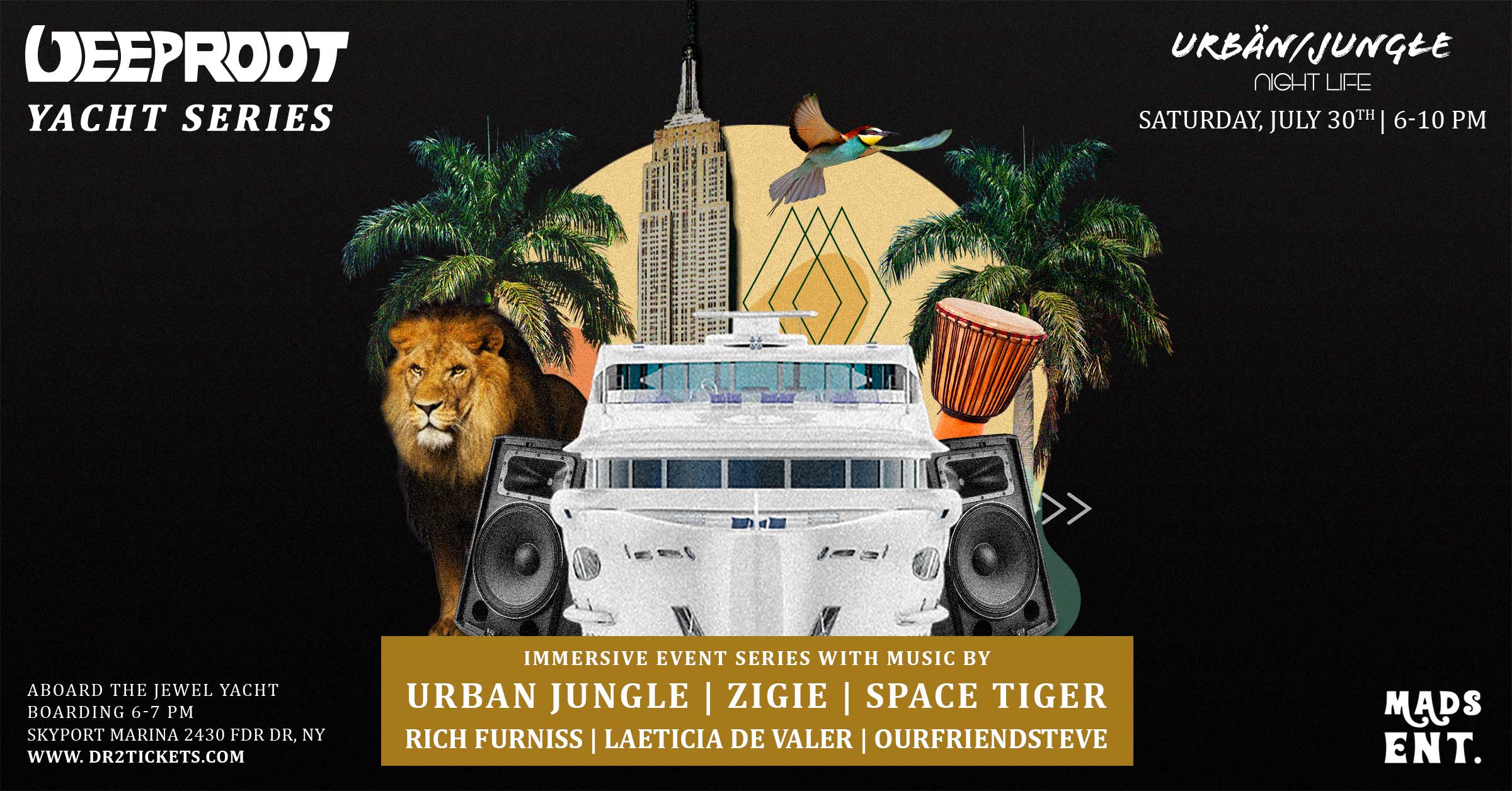 Deep Root x Urban Jungle Yacht Party 7/30