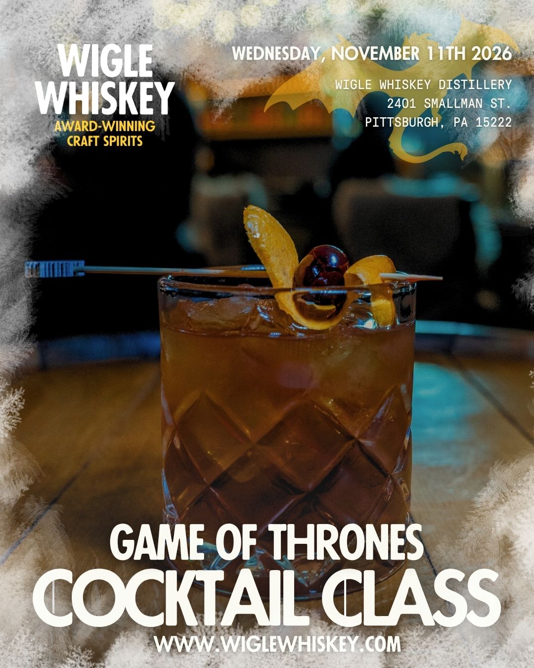 Game of Thrones (Winter is Coming) Cocktail Class