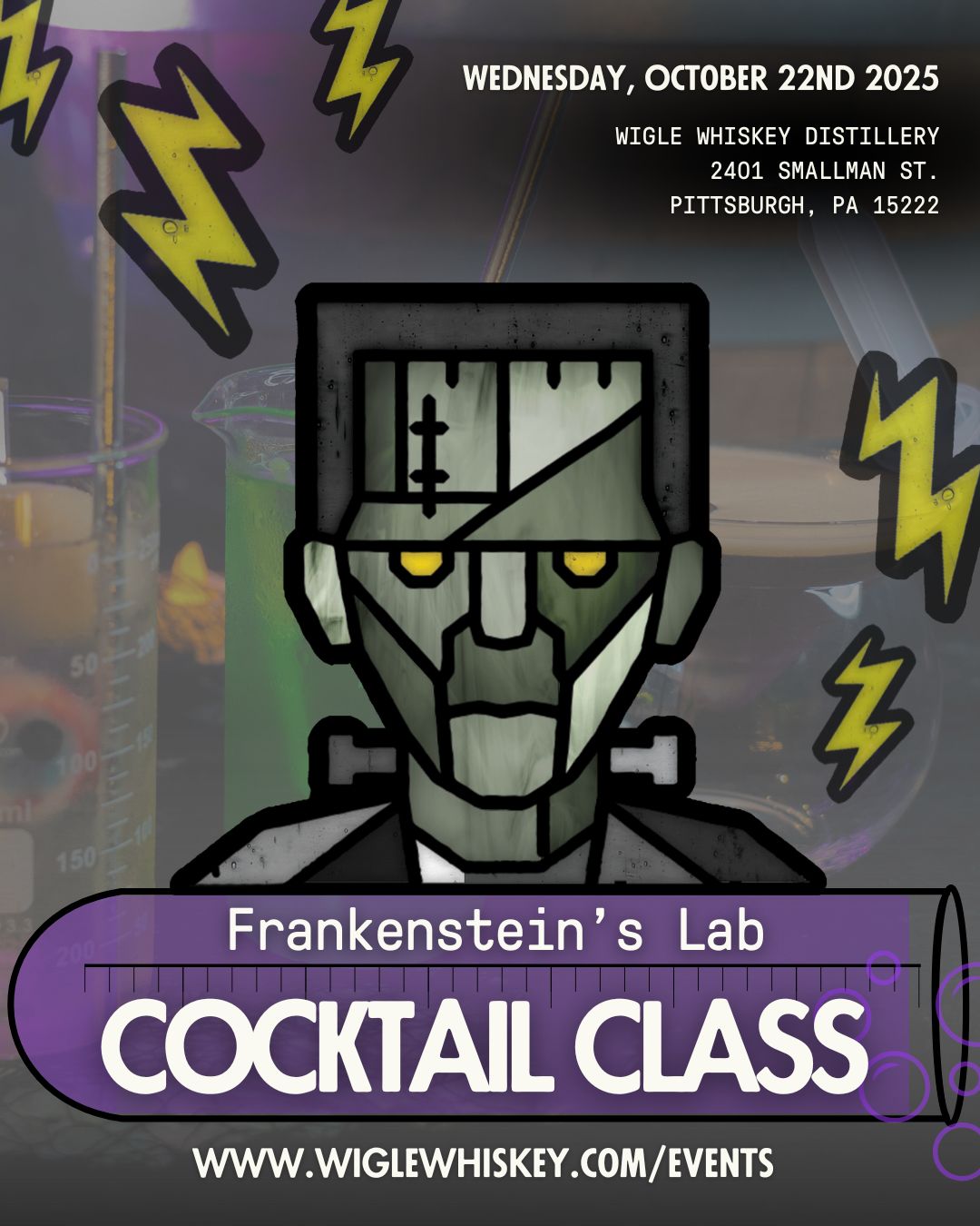 Frankenstein's Lab Cocktail Class - 10/22