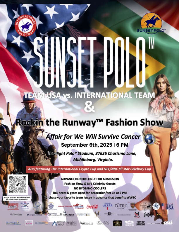 Sunset Polo Charity Series 2025 - NFL & NBC Alumni Celebrity Cup + USA vs. SOUTH AFRICA + International Crypto Cup Main Match