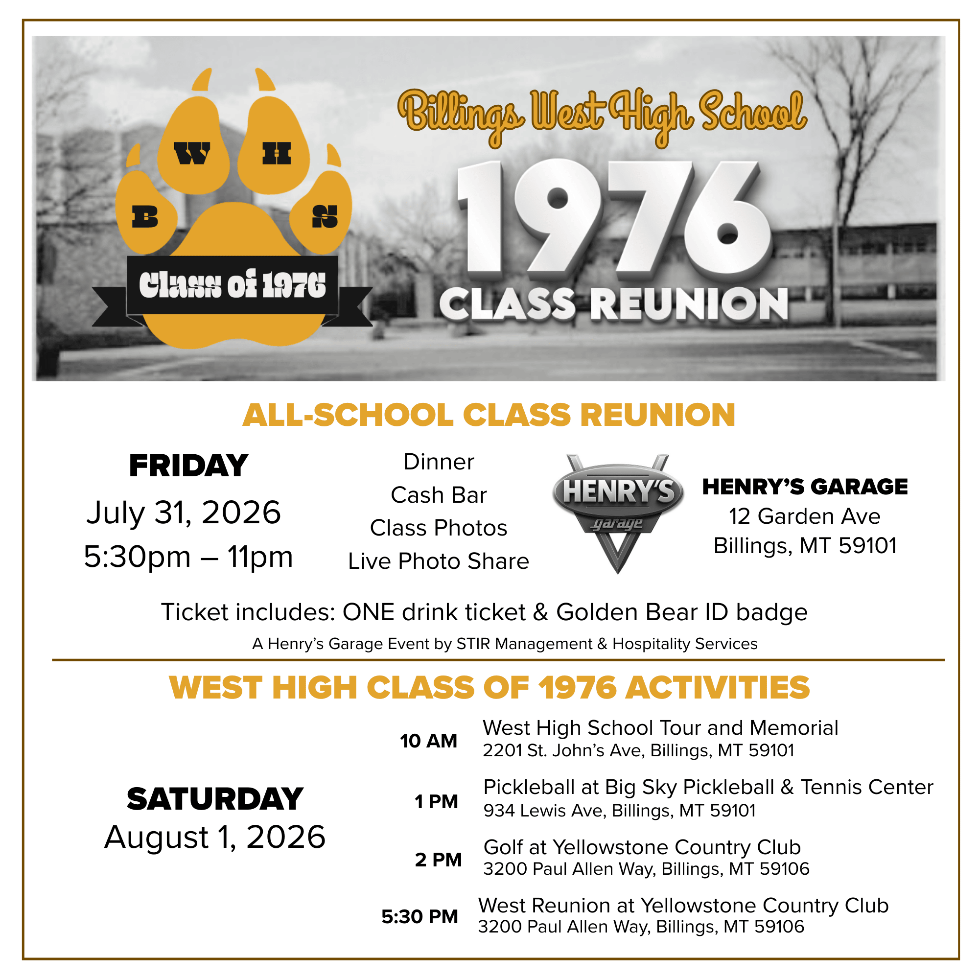 1976 West High Reunion