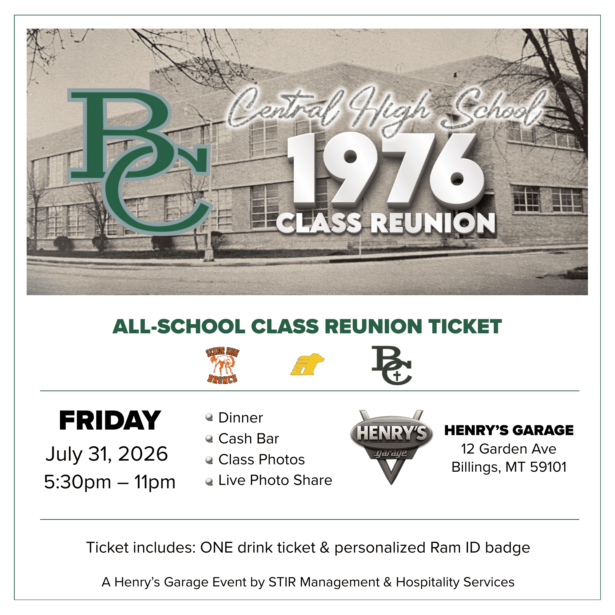 1976 Central High All-School Reunion